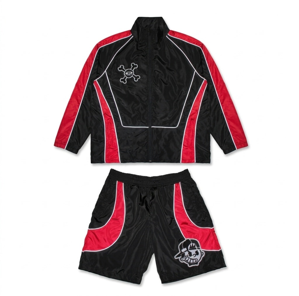 Custom Tracksuit Set | Windbreaker Jacket & Shorts Combo | Cut & Sew OEM Manufacturing
