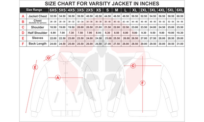 Red Wool Black Leather Varsity Baseball Jacket