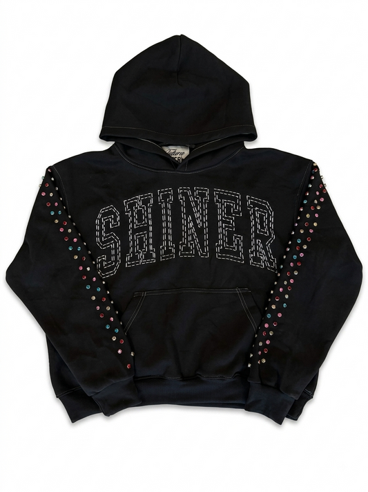 Custom Pullover Contrast Seam Hoodie | Gemstone Sleeve & Contrast | Wholesale Cut & Sew OEM Manufacturing