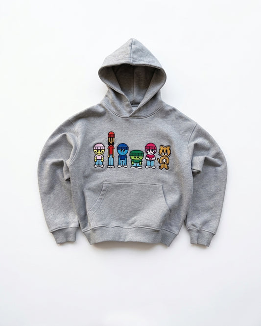 Custom Pullover Hoodie with Crossover Layered Hood | Multi-Color Embroidery  | Wholesale Cut & Sew OEM Manufacturing