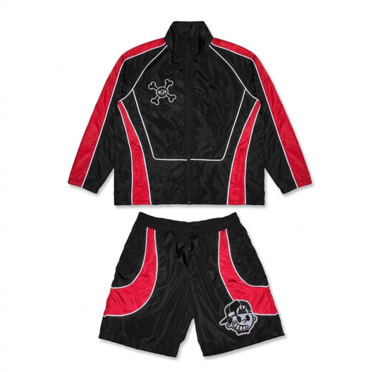 Custom Tracksuit Set | Windbreaker Jacket & Shorts Combo | Cut & Sew OEM Manufacturing