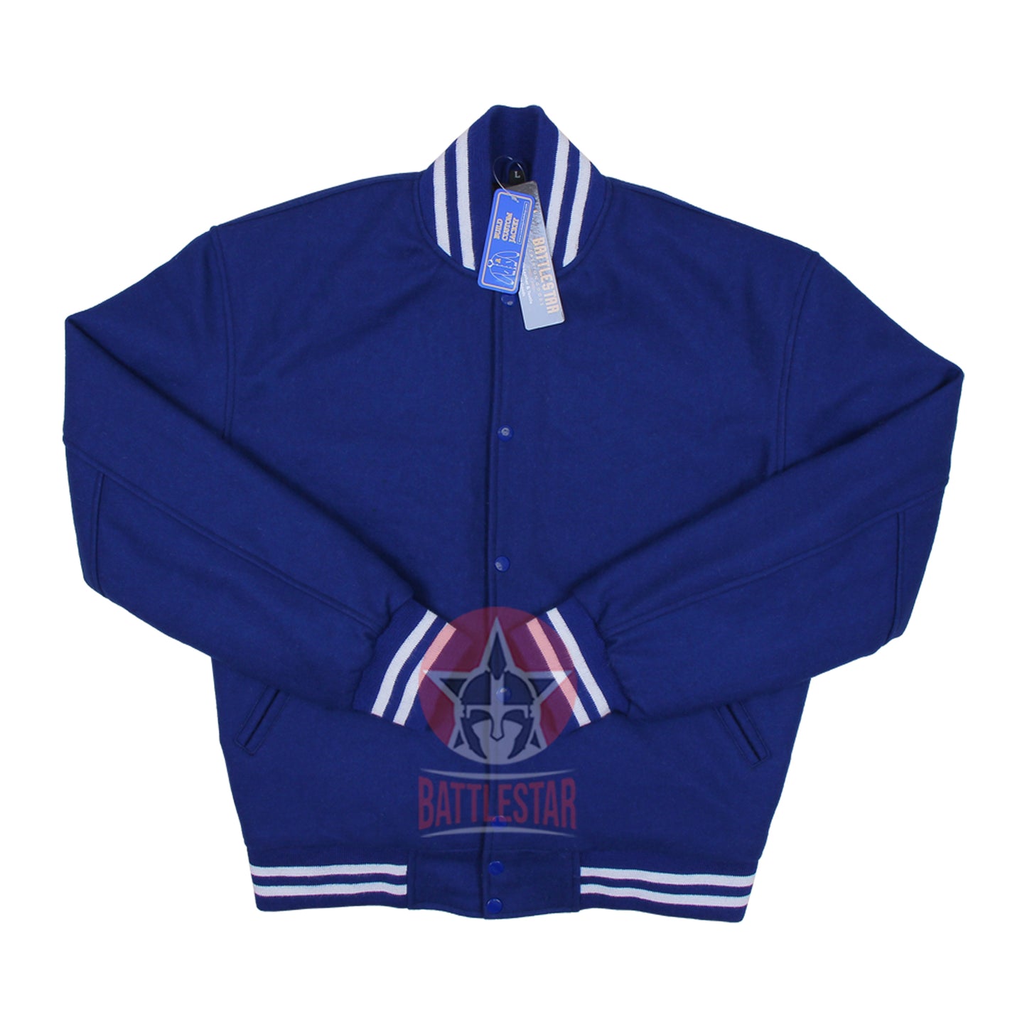 Royal Blue Full Wool Varsity Baseball Jacket