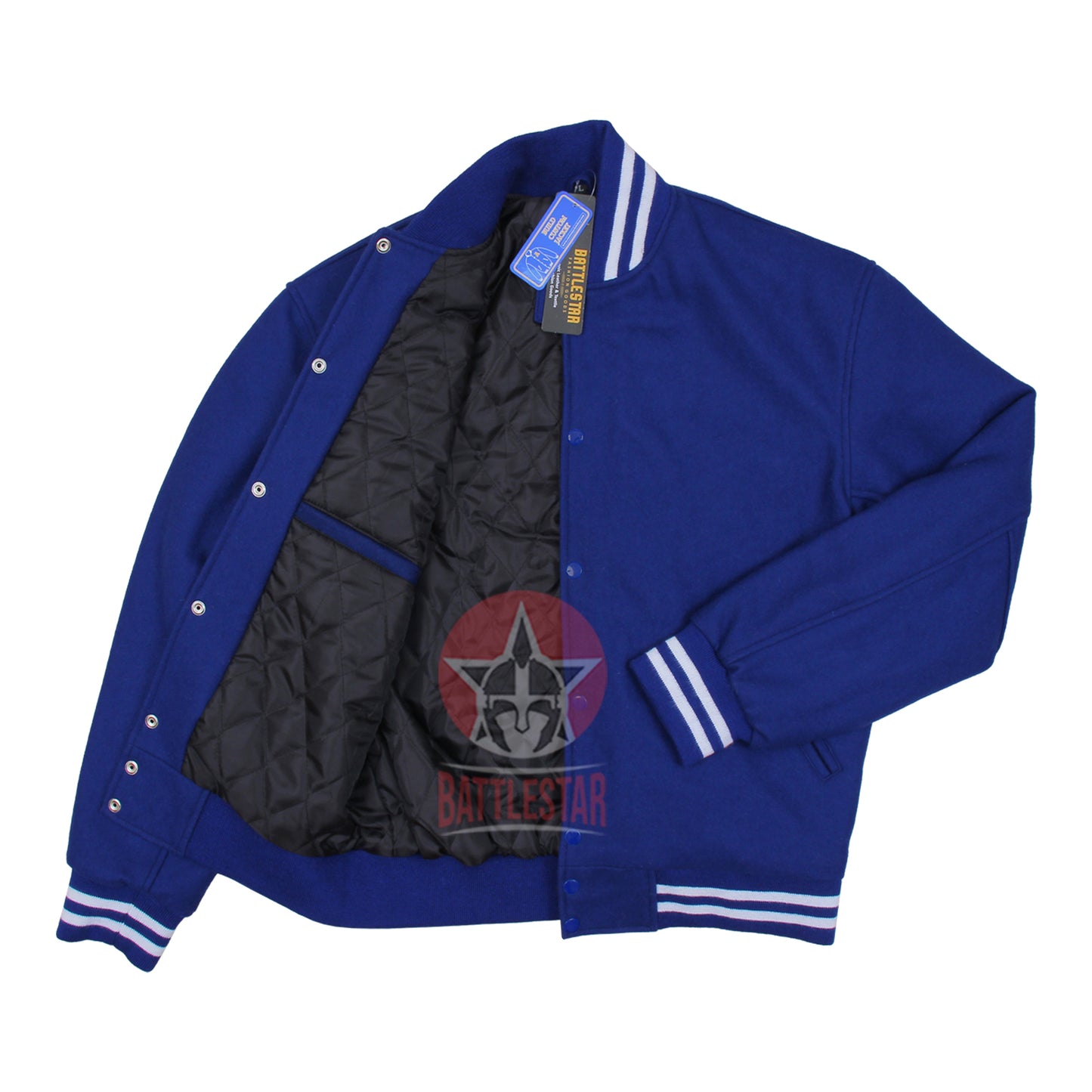 Royal Blue Full Wool Varsity Baseball Jacket