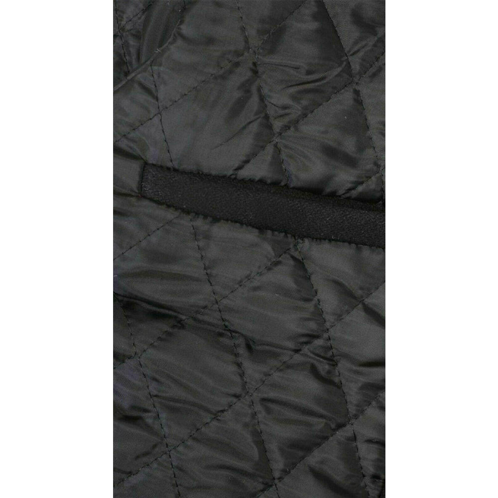 Battlestar Black Leather Varsity Motorbike Jacket - Battlestar Clothing & Gears Co