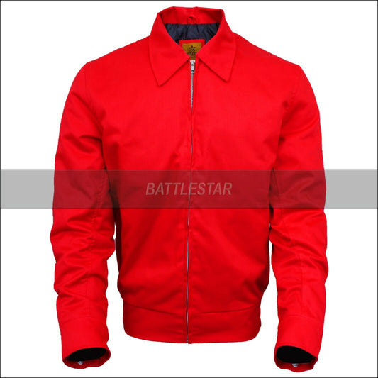 Jim Stark Rebel James Dean Red Cotton Casual Jacket - Battlestar Clothing & Gears Co